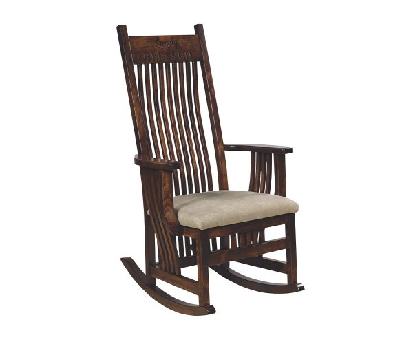 098 Royal Mission Rocker with Engraving