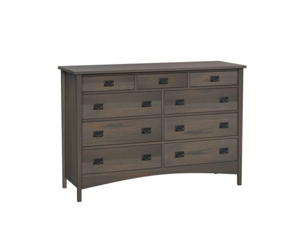 Arts & Crafts High 9 Drawer Dresser
