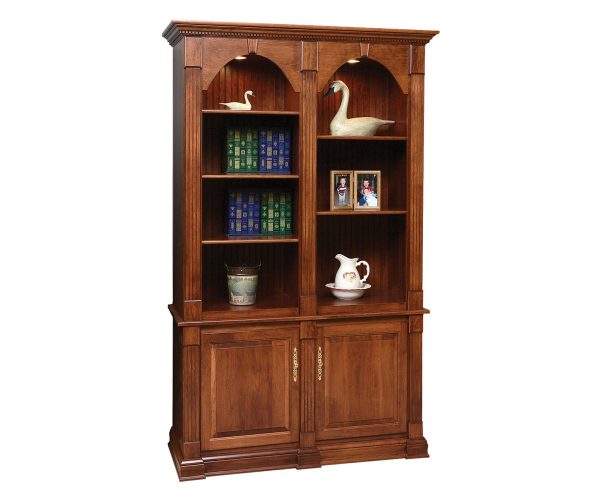 Twin Crescent Moon Executive Bookcase
