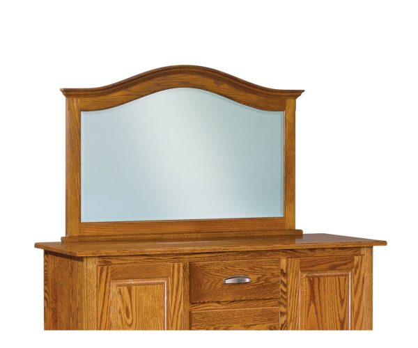 Shaker Arched Crown Top Chest Mirror