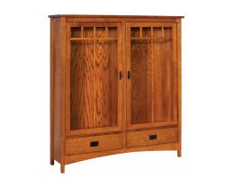 Arts & Crafts 2 Door Bookcase