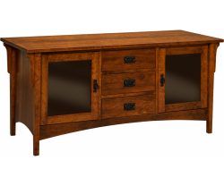 Arts & Crafts 2 Door 3 Drawer TV Plasma Stand