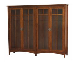 Arts & Crafts Double Bookcase