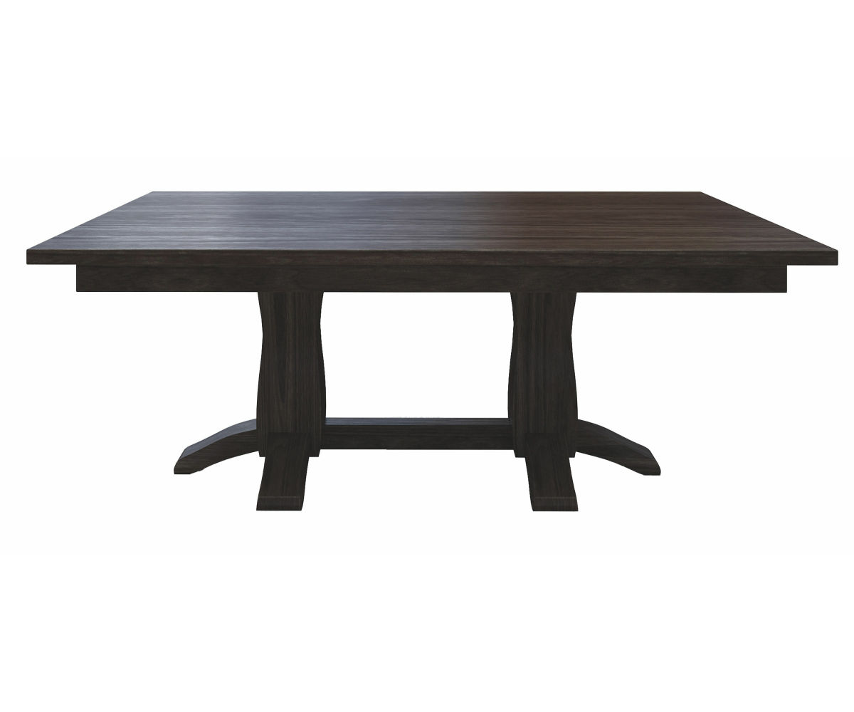 Beveled Shaker Double Pedestal Table