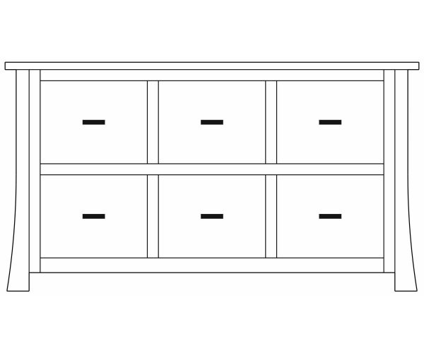 Bridgefort Mission Credenza 56"