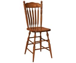 Post Paddle Stationary Bar Stool