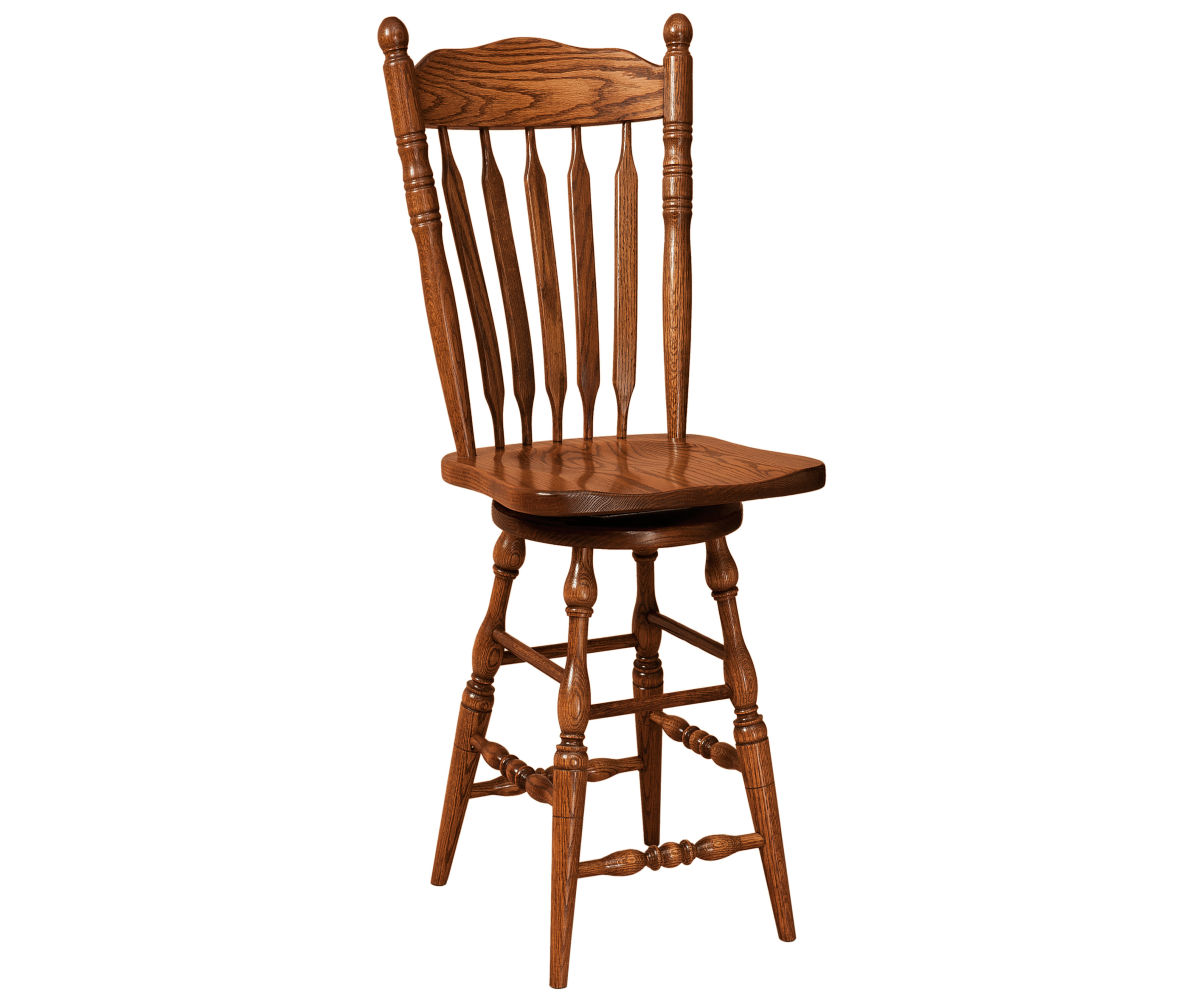 Post Paddle Swivel Bar Stool