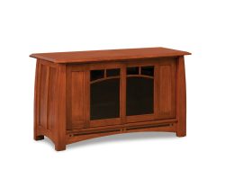Boulder Creek Media Stand with Glass Doors