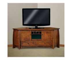 Boulder Creek Corner Media Cabinet with Drawers