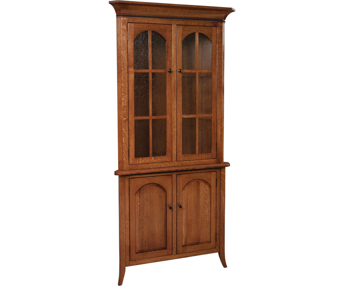 Bunker Hill Corner Hutch with Full Doors