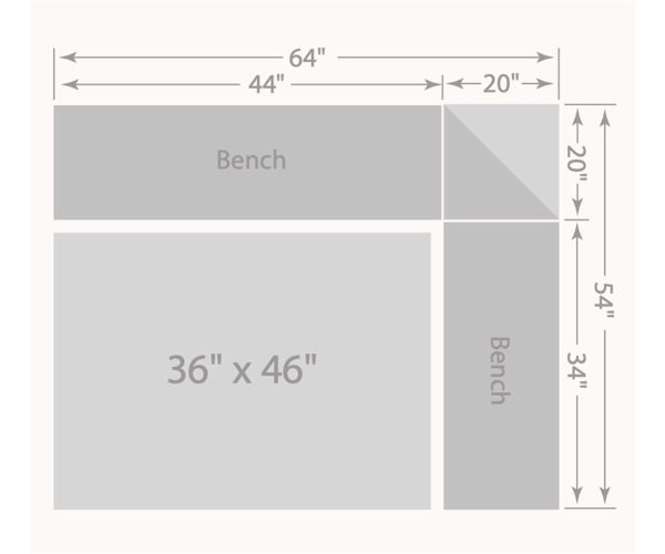 5 Piece Mission Corner Nook Set - Image 2