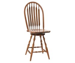 Bent Paddle High Base Swivel Barstool