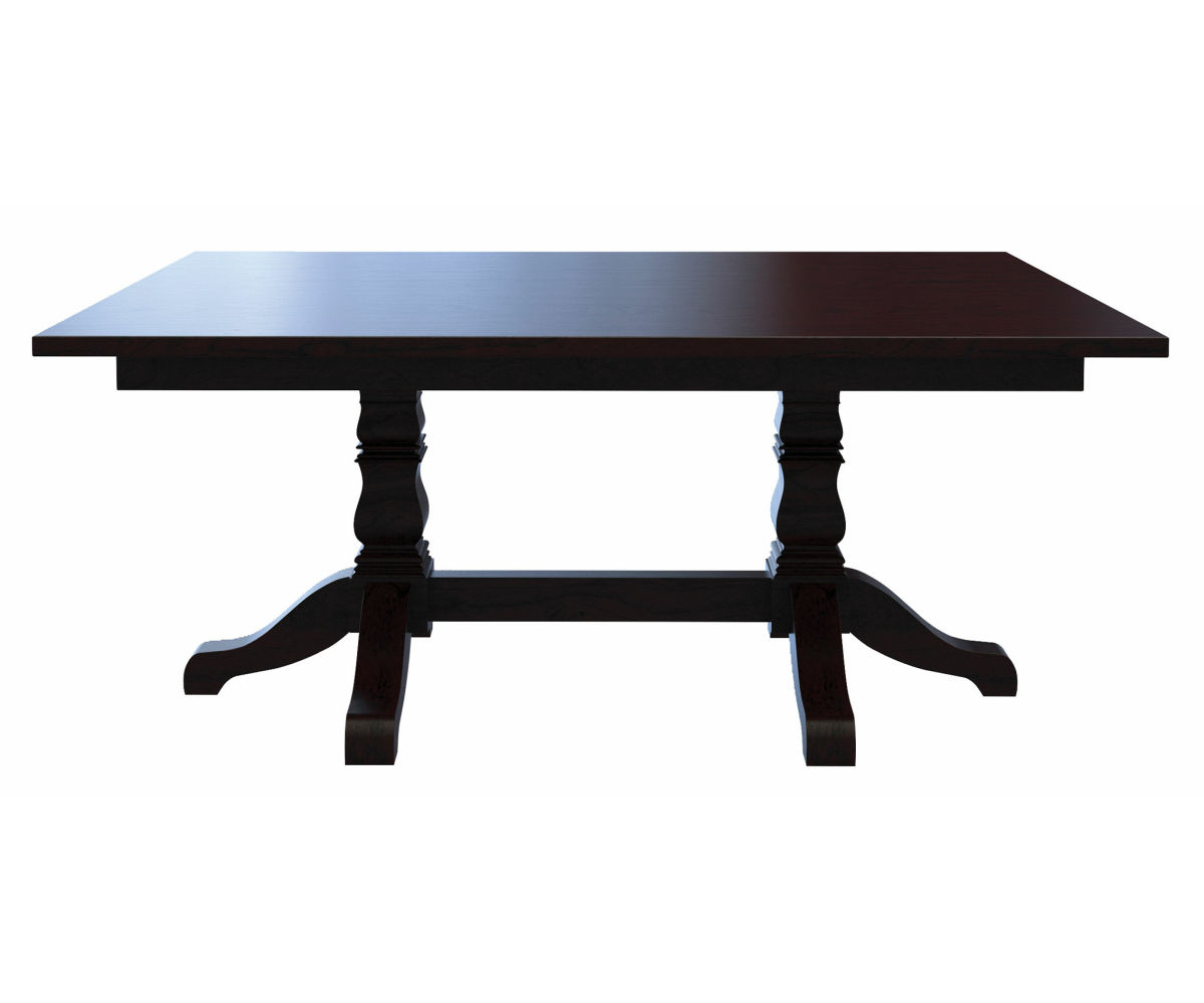Square Tulip Double Pedestal Table
