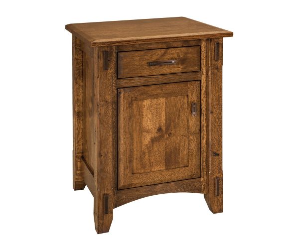 Tacoma 1 Drawer 1 Door Nightstand