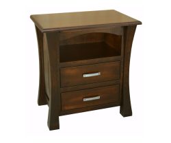 Vandalia 2 Drawer Open Nightstand