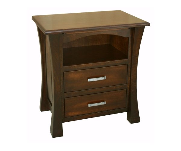 Vandalia 2 Drawer Open Nightstand