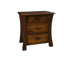 Vandalia 3 Drawer Nightstand