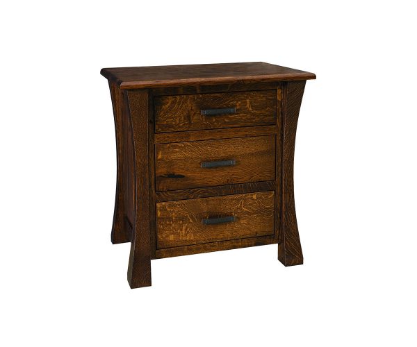 Vandalia 3 Drawer Nightstand