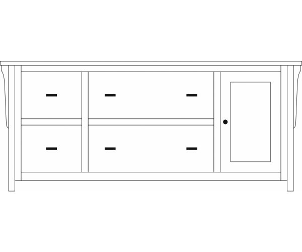 Boston Credenzas 72" - Image 2