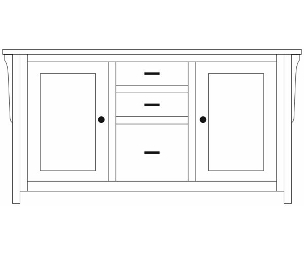 Boston Credenza 60" - Image 3