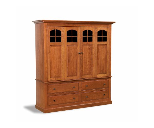 Forks Contemporary Mission 2pc Media Cabinet