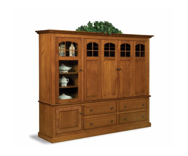Forks Contemporary Mission 2pc Media Cabinet
