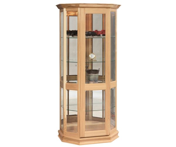Angled Picture Frame with Sliding Door Curio
