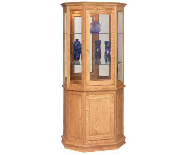 Angled Picture Frame with Enclosed Base Curio