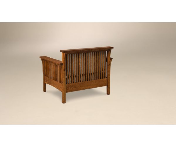 Highback Slat Chair W/ Footstool - Image 2