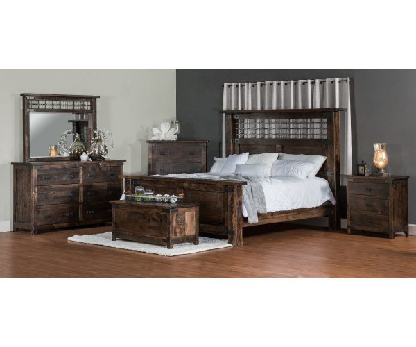 Iron Wood Bed - Image 2