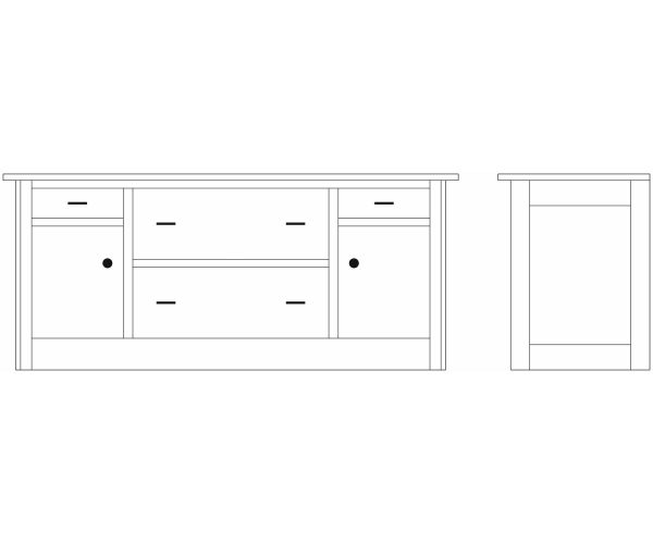Kincaid Credenzas and Hutch 76" - Image 2
