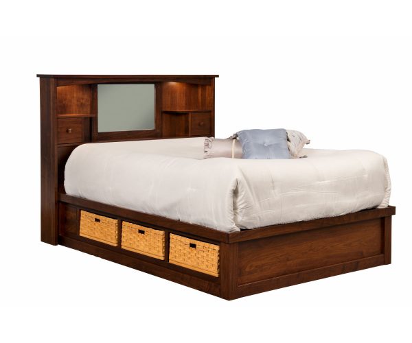 Mission Captains Bed with Baskets
