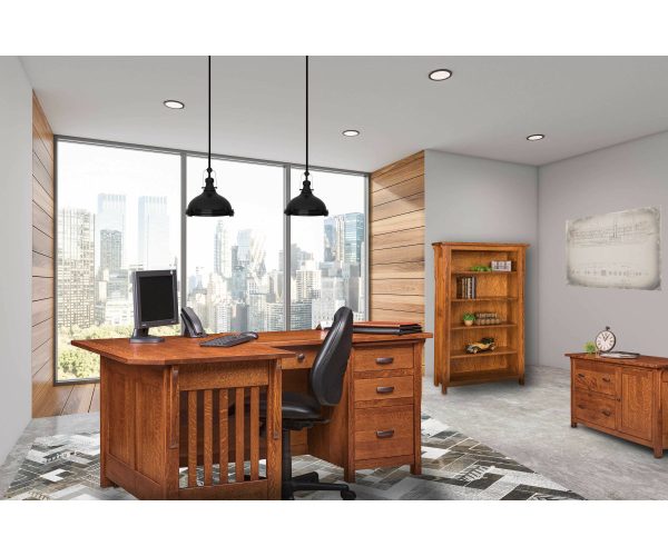 Boston Corner and Return Desk with Hutch BO4872RD - Image 2