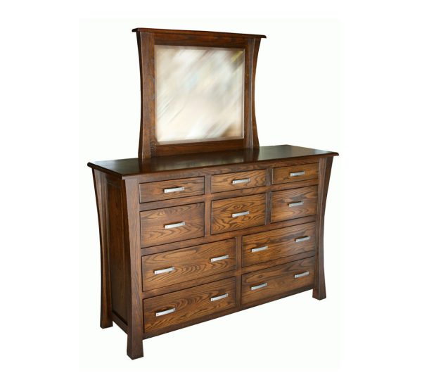 Vandalia 10 Drawer Mule Dresser