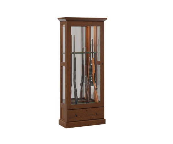 Mission Sliding Door Eight Gun Cabinet - Image 2