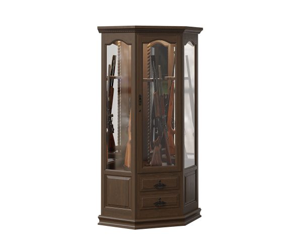 Corner Swivel Eight Gun Cabinet