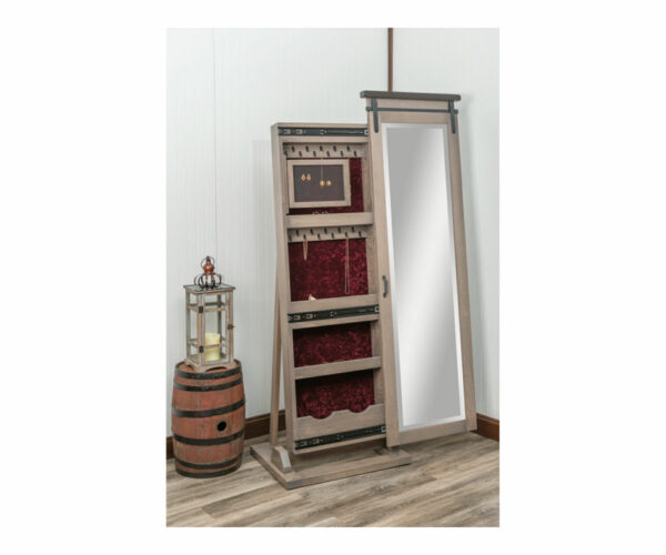 Barn Door Track Leaner Jewelry