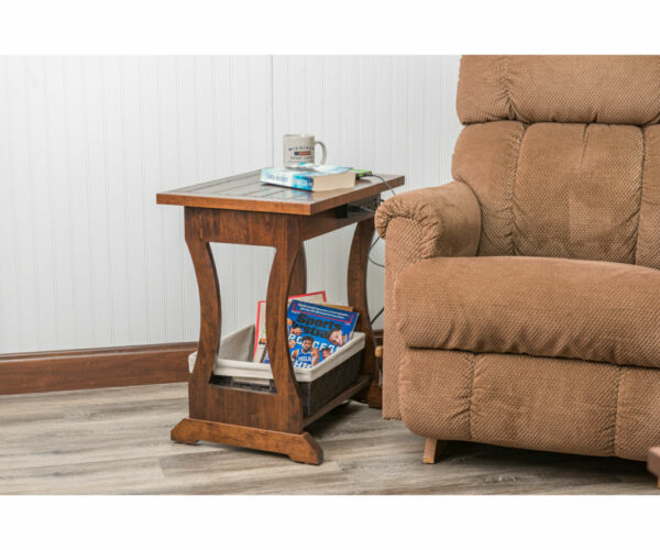 Santa Fe Plank Top Chair Side Table - Image 5