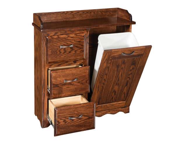 Tilt Out Trash Bin With Drawers - Image 2