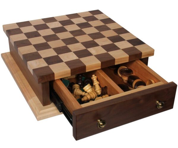 Chess/Checker Board with Drawer - Image 2