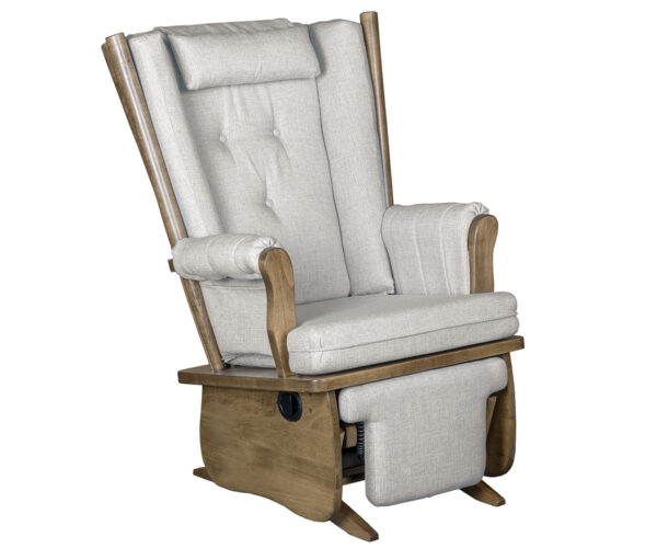 Smooth 4 Post Regular Glider and Ottoman - Image 2