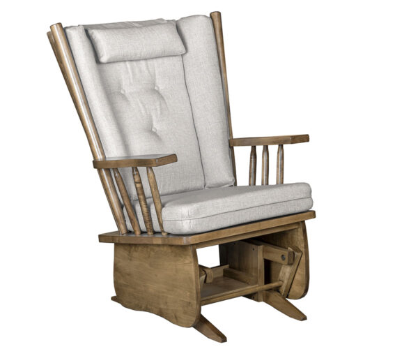 Smooth 4 Post Regular Glider and Ottoman - Image 3