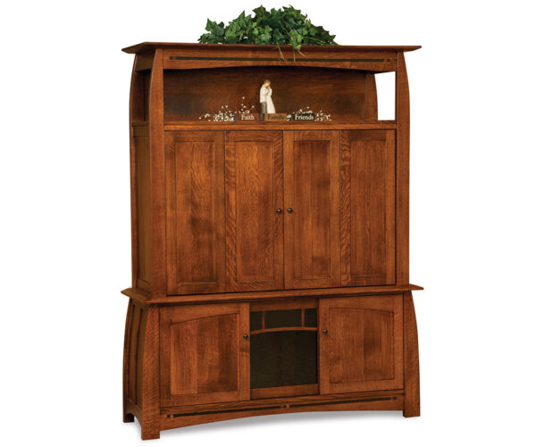 Boulder Creek Media Cabinet With Bifold Doors