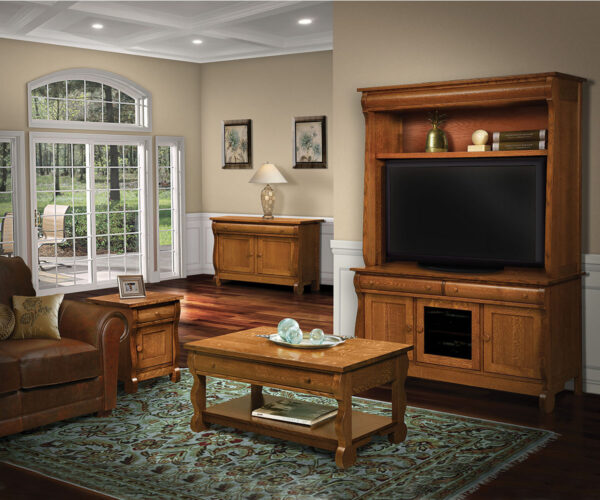 Old Classic Sleigh Media Cabinet - Image 3