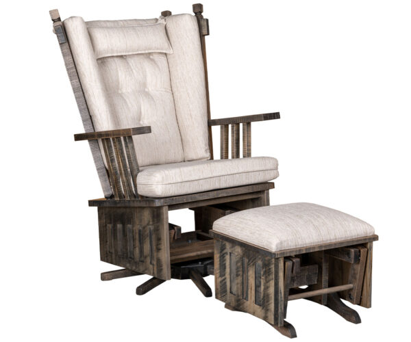 J-Mission Swivel Glider and Ottoman